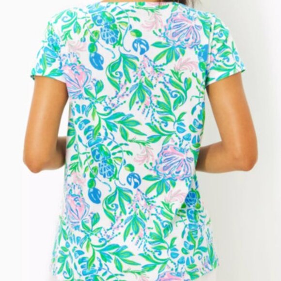 NWT Lilly Pulitzer Meredith Tee Resort White Just A Pinch Size Large - Picture 2 of 4